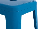 ΣΚΑΜΠΟ BAR ΜΕΤΑΛΛΙΚΟ MELITA ΣΕ ΜΠΛΕ HM8642.08 43x43x78 εκ.