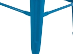 ΣΚΑΜΠΟ BAR ΜΕΤΑΛΛΙΚΟ MELITA ΣΕ ΜΠΛΕ HM8642.08 43x43x78 εκ.