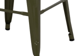 ΣΚΑΜΠΟ ΜΕΣΑΙΟΥ ΥΨΟΥΣ ΜΕΤΑΛΛΙΚΟ HM8573.03 MELITA ΣΕ DARK OLIVE GREEN 43x43x67Yεκ.
