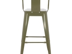 ΣΚΑΜΠΟ ΜΕΣΑΙΟΥ ΥΨΟΥΣ ΜΕΤΑΛΛΙΚΟ MELITA ΣΕ DARK OLIVE GREEN HM8574.03 42x42x98 cm.