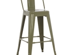 ΣΚΑΜΠΟ ΜΕΣΑΙΟΥ ΥΨΟΥΣ ΜΕΤΑΛΛΙΚΟ MELITA ΣΕ DARK OLIVE GREEN HM8574.03 42x42x98 cm.