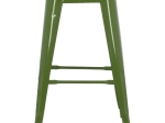 ΣΚΑΜΠΟ ΜΕΣΑΙΟΥ ΥΨΟΥΣ ΜΕΤΑΛΛΙΚΟ HM8573.13 MELITA ΣΕ LIGHT OLIVE GREEN 43x43x67Yεκ.