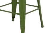 ΣΚΑΜΠΟ ΜΕΣΑΙΟΥ ΥΨΟΥΣ ΜΕΤΑΛΛΙΚΟ HM8573.13 MELITA ΣΕ LIGHT OLIVE GREEN 43x43x67Yεκ.