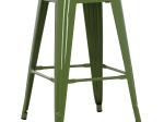 ΣΚΑΜΠΟ ΜΕΣΑΙΟΥ ΥΨΟΥΣ ΜΕΤΑΛΛΙΚΟ HM8573.13 MELITA ΣΕ LIGHT OLIVE GREEN 43x43x67Yεκ.