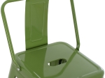 ΣΚΑΜΠΟ ΜΕΣΑΙΟΥ ΥΨΟΥΣ ΜΕΤΑΛΛΙΚΟ MELITA ΣΕ LIGHT OLIVE GREEN HM8574.13 42x42x98 εκ.