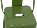 ΣΚΑΜΠΟ ΜΕΣΑΙΟΥ ΥΨΟΥΣ ΜΕΤΑΛΛΙΚΟ MELITA ΣΕ LIGHT OLIVE GREEN HM8574.13 42x42x98 εκ.