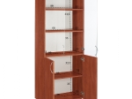 ΒΙΒΛΙΟΘΗΚΗ ΓΡΑΦΕΙΟΥ DEVON ME ΓΥΑΛΙΝΕΣ ΠΟΡΤΕΣ APPLE WOOD HM2458.04 70x37x182 εκ.