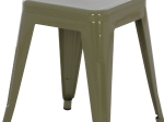 ΣΚΑΜΠΩ ΜΕΤΑΛΛΙΚΟ HM0096.13 MELITA ΣΕ DARK OLIVE GREEN 39x39x46 εκ.
