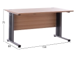 ΓΡΑΦΕΙΟ ΕΠΑΓΓΕΛΜΑΤΙΚΟ VALDEN HM2045.01 ΟΞΙΑ 150X80X75