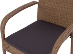 ΠΟΛΥΘΡΟΝΑ ΜΕΤΑΛΛΙΚΗ ANISHA HM5685.02 ΜΕ ΜΑΞΙΛΑΡΙ WICKER ΚΑΦΕ-ΜΟΚΑ ΣΤΟΙΒ/ΜΕΝΗ 56x60x94 εκ.