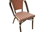 ΚΑΡΕΚΛΑ ΑΛΟΥΜΙΝΙΟΥ BAMBOO LOOK ΣΕ ΜΠΕΖ ΚΑΙ ΚΟΚΚΙΝΟ HM5817.01 42x60x85Υ εκ.