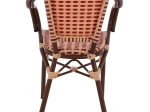 ΠΟΛΥΘΡΟΝΑ ΑΛΟΥΜΙΝΙΟΥ BAMBOO LOOK ΣΕ ΜΠΕΖ ΚΑΙ ΚΟΚΚΙΝΟ HM5818.01 54x56x80 εκ.