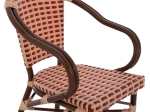 ΠΟΛΥΘΡΟΝΑ ΑΛΟΥΜΙΝΙΟΥ BAMBOO LOOK ΣΕ ΜΠΕΖ ΚΑΙ ΚΟΚΚΙΝΟ HM5818.01 54x56x80 εκ.