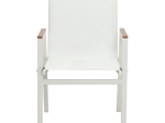 ΠΟΛΥΘΡΟΝΑ ΑΛΟΥΜΙΝΙΟΥ SHYLA HM5697.13 ΛΕΥΚΗ ΜΕ TEXTILENE & POLYWOOD 53x67x87 εκ.