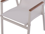ΠΟΛΥΘΡΟΝΑ ΑΛΟΥΜΙΝΙΟΥ SHYLA HM5697.13 ΛΕΥΚΗ ΜΕ TEXTILENE & POLYWOOD 53x67x87 εκ.