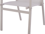 ΠΟΛΥΘΡΟΝΑ ΑΛΟΥΜΙΝΙΟΥ SHYLA HM5697.13 ΛΕΥΚΗ ΜΕ TEXTILENE & POLYWOOD 53x67x87 εκ.