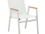 ΠΟΛΥΘΡΟΝΑ ΑΛΟΥΜΙΝΙΟΥ SHYLA HM5697.13 ΛΕΥΚΗ ΜΕ TEXTILENE & POLYWOOD 53x67x87 εκ.