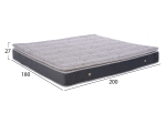 ΣΤΡΩΜΑ ΥΠΕΡΔΙΠΛΟ MORPHEUS 180Χ200 BONELL SPRING HM378.01 ΓΚΡΙ ΛΕΥΚΟ