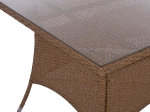 ΤΡΑΠΕΖΙ ΜΕΤΑΛΛΙΚΟ MINSK RATTAN ΜΠΕΖ ΚΑΦΕ HM5507.02 150x90x75 εκ.