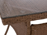 ΤΡΑΠΕΖΙ ΜΕΤΑΛΛΙΚΟ MINSK RATTAN ΜΠΕΖ ΚΑΦΕ HM5507.02 150x90x75 εκ.
