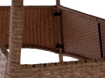 ΤΡΑΠΕΖΙ ΜΕΤΑΛΛΙΚΟ MINSK RATTAN ΜΠΕΖ ΚΑΦΕ HM5507.02 150x90x75 εκ.