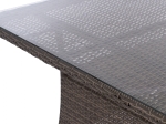 ΤΡΑΠΕΖΙ ΜΕΤΑΛΛΙΚΟ MINSK RATTAN ΓΚΡΙ HM5507.01 150x90x75Υ εκ.