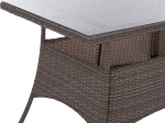 ΤΡΑΠΕΖΙ ΜΕΤΑΛΛΙΚΟ MILITARY RATTAN ΓΚΡΙ HM5141.31 120x70x75Υ εκ.