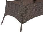ΤΡΑΠΕΖΙ ΜΕΤΑΛΛΙΚΟ MILITARY RATTAN ΓΚΡΙ HM5141.31 120x70x75Υ εκ.