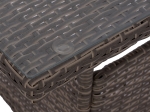 ΤΡΑΠΕΖΙ ΜΕΤΑΛΛΙΚΟ MILITARY RATTAN ΓΚΡΙ HM5141.31 120x70x75Υ εκ.