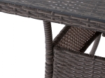 ΤΡΑΠΕΖΙ ΜΕΤΑΛΛΙΚΟ MILITARY RATTAN ΓΚΡΙ HM5141.31 120x70x75Υ εκ.