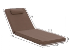 ΜΑΞΙΛΑΡΙ ΞΑΠΛΩΣΤΡΑΣ TEXTILENE 600gr SIFNOS ΜΟΚΑ HM11236.04T 196(117+1+78)x58x9εκ.