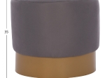 ΣΚΑΜΠΟ VINDE HM9260.01 ΓΚΡΙ ΜΕ ΧΡΥΣΗ ΒΑΣΗ Φ40x35 εκ.