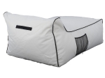ΠΟΥΦ ZAFER HM5772.01 ΜΕ TEXTILINE ΛΕΥΚΟ ΚΑΙ ΜΑΥΡΟ ΡΕΛΙ 88x128x40-60Υ εκ. Β ΔΙΑΛΟΓΗΣ