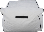 ΠΟΥΦ ZAFER HM5772.01 ΜΕ TEXTILINE ΛΕΥΚΟ ΚΑΙ ΜΑΥΡΟ ΡΕΛΙ 88x128x40-60Υ εκ. Β ΔΙΑΛΟΓΗΣ