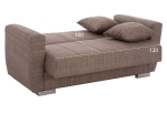 ΚΑΝΑΠΕΣ ΚΡΕΒΑΤΙ POLYA ΔΙΘΕΣΙΟΣ ΚΑΦΕ HM3241.02 150x84x88 εκ.