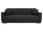 ΚΑΝΑΠΕΣ ΚΡΕΒΑΤΙ POLYA ΤΡΙΘΕΣΙΟΣ HM3240.03 ΓΚΡΙ 215x80x77Υ εκ.