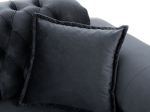 ΚΑΝΑΠΕΣ ΚΡΕΒΑΤΙ BENNINGTON 2ΘΕΣΙΟΣ ΜΑΥΡΟΣ HM3250.01 180x95x80 εκ.