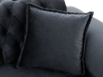 ΚΑΝΑΠΕΣ ΚΡΕΒΑΤΙ BENNINGTON ΤΡΙΘΕΣΙΟΣ ΜΑΥΡΟΣ HM3249.01 240x95x80 εκ.