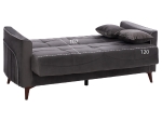 ΚΑΝΑΠΕΣ ΚΡΕΒΑΤΙ PORTMAN ΔΙΘΕΣΙΟΣ ΓΚΡΙ ΜΠΛΕ HM3248.01 158x86x90Υ εκ.