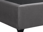 ΚΡΕΒΑΤΙ MALENA ΑΠΟ ΓΚΡΙ ΒΕΛΟΥΔΟ HM647.10 ΓΙΑ ΣΤΡΩΜΑ 120x200 εκ.