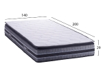 ΣΤΡΩΜΑ DREAMTOPIA FRANKLIN HM657.140 BONNELL SPRING ΜΕ ΑΝΩΣΤΡΩΜΑ 140x200x29Y εκ.