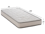ΣΤΡΩΜΑ DREAMTOPIA ΣΕΙΡΑ RELIEF HM653.90-200 BONNELL SPRING 90x200x20Y εκ.