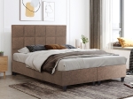 ΚΡΕΒΑΤΙ ALBA ΚΑΦΕ τ.NUBUCK HM636.21 ΓΙΑ ΣΤΡΩΜΑ 150x200 εκ.