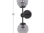 ΦΩΤΙΣΤΙΚΟ ΑΠΛΙΚΑ ME ΔΥΟ ΓΛΟΜΠΟΥΣ ΚΑΘΕΤΑ 50x15x20Y εκ.HM7638.01