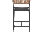 ΣΚΑΜΠΟ ΑΛΟΥΜΙΝΙΟΥ ΜΕ ΜΠΡΑΤΣΑ ΑΝΘΡΑΚΙ PE RATTAN TEXTLINE 56x58x105Y εκ.HM5892.01
