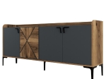 ΜΠΟΥΦΕΣ ΜΕΛΑΜΙΝΗΣ ΚΑΡΥΔΙ ΚΑΙ ΑΝΘΡΑΚΙ 180x35x78Yεκ. HM9433.01