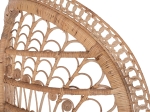 ΠΟΛΥΘΡΟΝΑ ROYAL PEACOCK HM9342 RATTAN ΣΕ ΦΥΣΙΚΟ-ΜΑΞΙΛΑΡΙ ΜΠΕΖ 114x72x150Yεκ.
