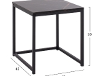 ΖΙΓΚΟΝ GRELAY 2 ΤΕΜ MDF ΟΨΗ ΜΑΡΜΑΡΟΥ & ΜΕΤΑΛΛΟ HM8762.13 45Χ45Χ50εκ. & 37Χ37Χ43 εκ.