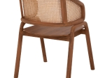 ΠΟΛΥΘΡΟΝΑ ΜΑΣΙΦ ΞΥΛΟ ΤEAK & RATTAN ΠΛΑΤΗ ΦΥΣΙΚΟ 57x62x83Υεκ.HM9402.01