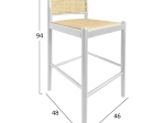 ΣΚΑΜΠΟ ΑΠΟ ΟΞΙΑ-RATTAN ΑΨΙΔΑ ΠΛΑΤΗ ΛΕΥΚΟ HM9408.03 47x46x100 εκ.